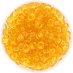 miyuki seed beads 6/0 - transparant light topaz