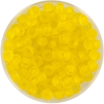 miyuki rocailles 6/0 - transparant matte yellow