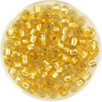 miyuki seed beads 6/0 - silverlined light gold