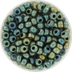miyuki seed beads 6/0 - metallic matte iris patina