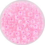 miyuki rocailles 6/0 - pink lined crystal