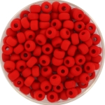 miyuki seed beads 6/0 - opaque matte red