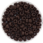 miyuki seed beads 6/0 - opaque chocolate