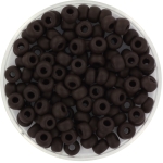 miyuki seed beads 6/0 - opaque matte chocolate