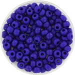 miyuki seed beads 6/0 - opaque matte cobalt 