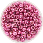 miyuki seed beads 6/0 - duracoat galvanized hot pink