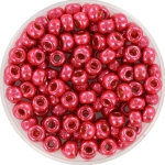 miyuki seed beads 6/0 - duracoat galvanized light cranberry