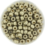 miyuki seed beads 6/0 - duracoat galvanized matte light pewter
