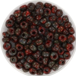 miyuki seed beads 6/0 - opaque picasso red