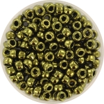 miyuki seed beads 6/0 - metallic olive