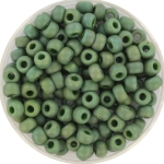 miyuki seed beads 6/0 - opaque glazed frosted rainbow shamrock