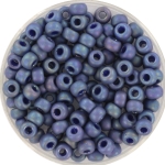 miyuki seed beads 6/0 - opaque glazed frosted rainbow bayberry