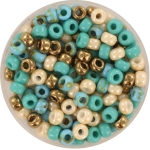 miyuki seed beads 6/0 - blue beach