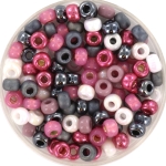 miyuki seed beads 6/0 - metallic pink