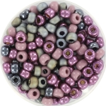 miyuki seed beads 6/0 - dark purple