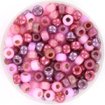 miyuki seed beads 6/0 - pink panter