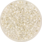 miyuki seed beads 8/0 - silverlined crystal