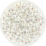 miyuki seed beads 8/0 - silverlined ab crystal