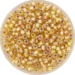 miyuki seed beads 8/0 - silverlined ab gold