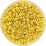 miyuki seed beads 8/0 - silverlined ab yellow