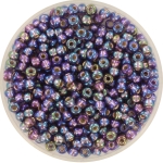 miyuki seed beads 8/0 - silverlined ab amethyst