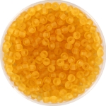 miyuki seed beads 8/0 - transparant matte light topaz