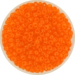 miyuki seed beads 8/0 - transparant orange