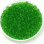 miyuki seed beads 8/0 - transparant lime