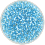 miyuki seed beads 8/0 - silverlined aqua