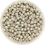 miyuki seed beads 8/0 - opaque luster smoke gray