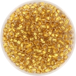 miyuki rocailles 8/0 - 24kt gold lined crystal