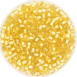 miyuki seed beads 8/0 - silverlined light gold