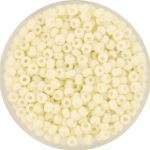 miyuki seed beads 8/0 - opaque matte cream