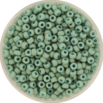 miyuki seed beads 8/0 - opaque matte luster sea foam
