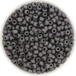 miyuki seed beads 8/0 - metallic matte slate