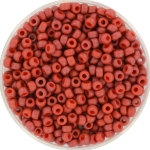 miyuki seed beads 8/0 - opaque matte terra cotta