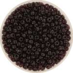 miyuki seed beads 8/0 - transparant extra dark smoky amethyst