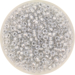 miyuki seed beads 8/0 - sparkle pewter lined crystal