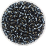miyuki seed beads 8/0 - silverlined montana