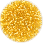 miyuki seed beads 8/0 - silverlined gold