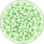 miyuki seed beads 8/0 - opaque light mint