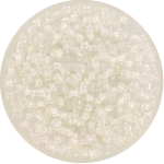 miyuki seed beads 8/0 - fancy lined soft white