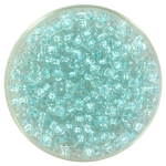 miyuki seed beads 8/0 - fancy lined soft aqua