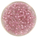 miyuki seed beads 8/0 - fancy lined soft pink