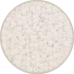 miyuki seed beads 8/0 - opaque matte white