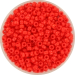 miyuki seed beads 8/0 - opaque vermilion red