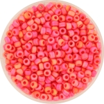 miyuki seed beads 8/0 - opaque matte vermilion red