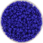 miyuki seed beads 8/0 - opaque matte cobalt