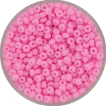 miyuki rocailles 8/0 - opaque dyed cotton candy pink