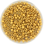 miyuki seed beads 8/0 - duracoat galvanized matte gold